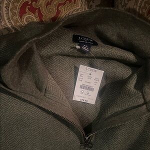 J.Crew Forest Green Cotton Sweater